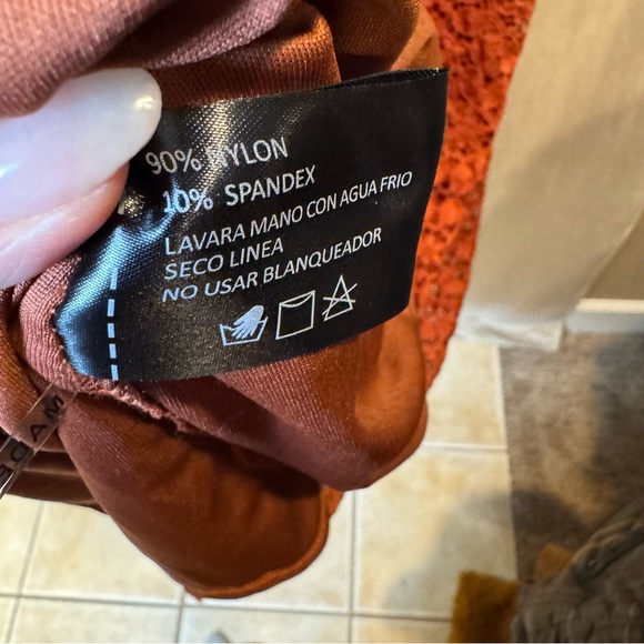 Baltic Born Terracotta Lace Maxi Dress Warm brown Orange Boho NWT XXL - Picture 12 of 12